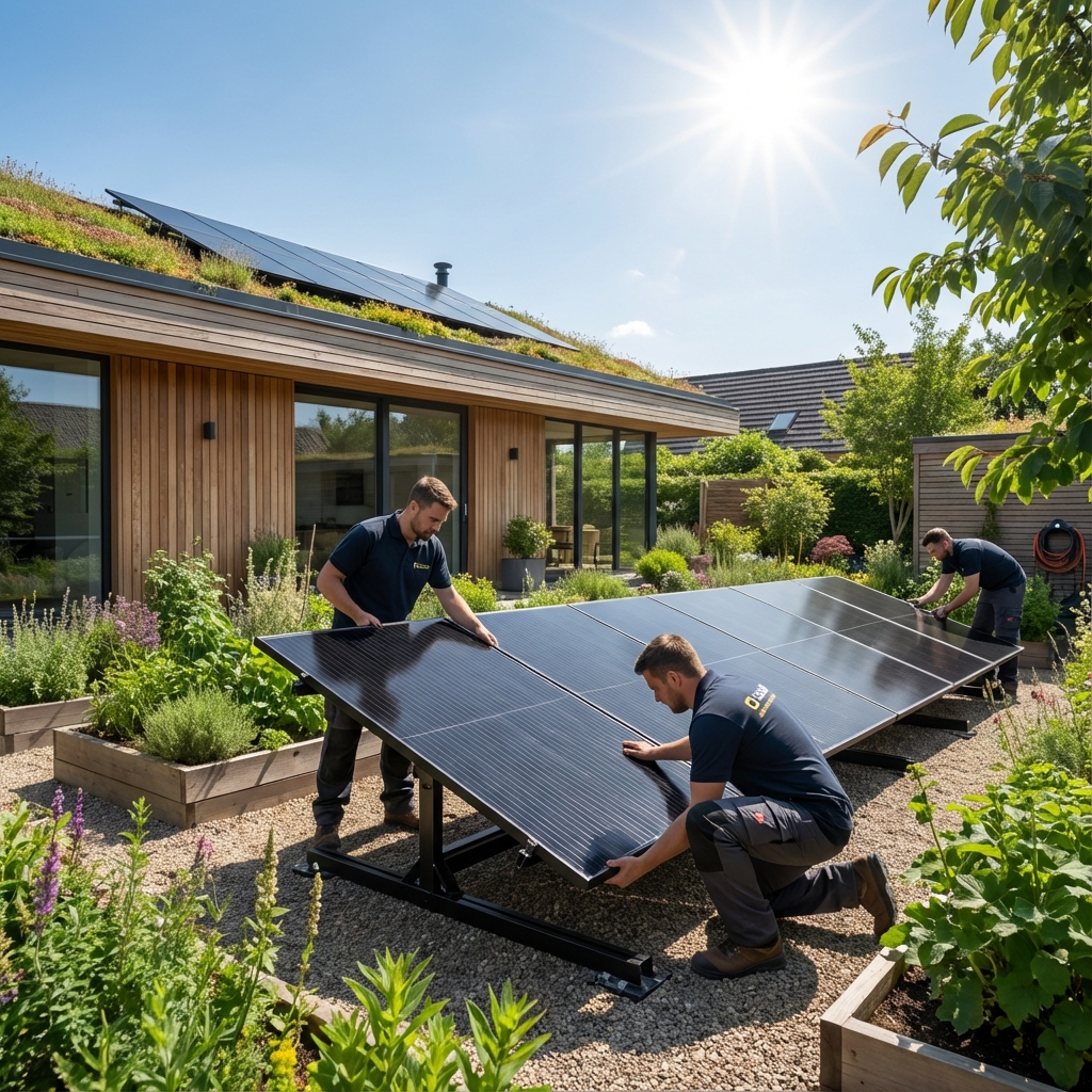 Solar panel installation